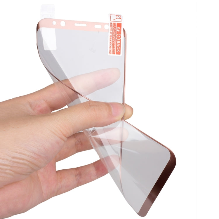 For Galaxy S8 Angibabe 0.1mm PET Curved Electroplate Front Soft Full Screen Protector Film