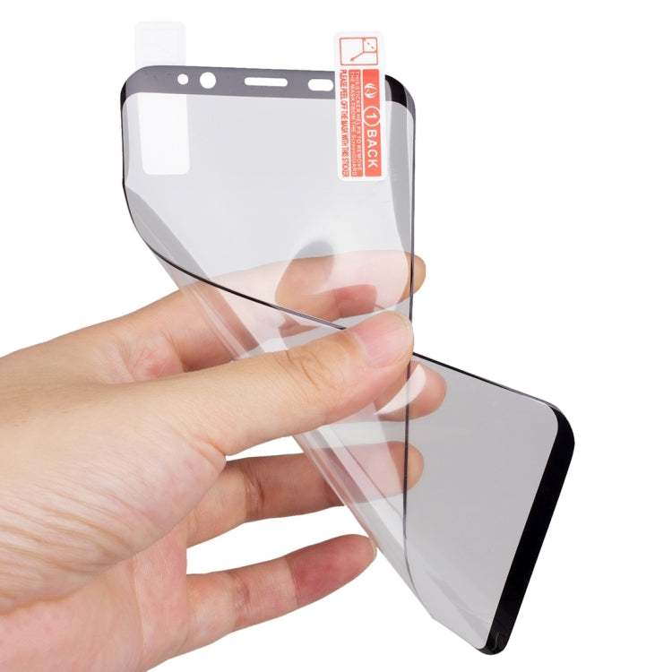 For Galaxy S8 + / G9550 Angibabe 0.1mm PET Curved Electroplate Front Soft Full Screen Protector Film