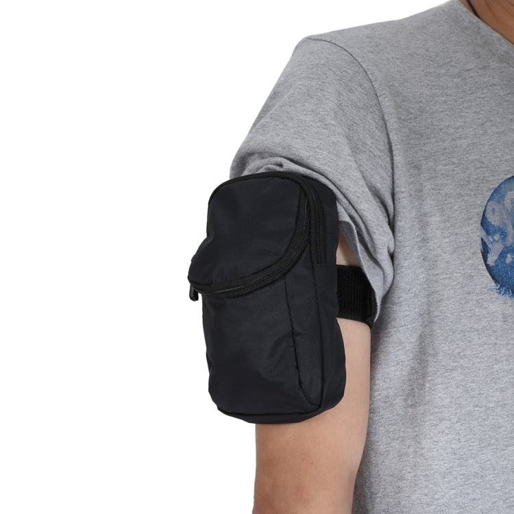 Universal Double Layer Zipper Multi-functional Leisure Style Sports Arm Bag for iPhone