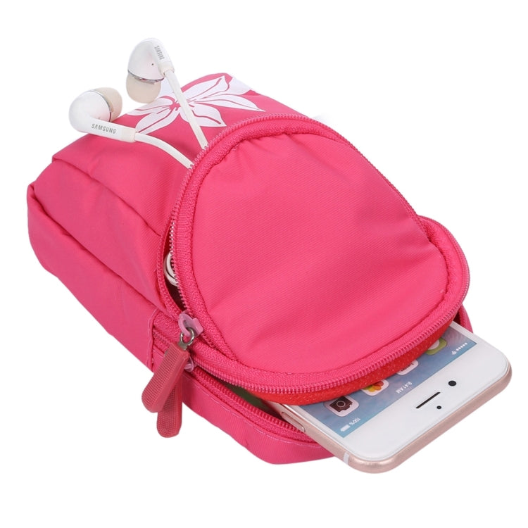 Universal Double Layer Zipper Multi-functional Leisure Style Sports Arm Bag for iPhone