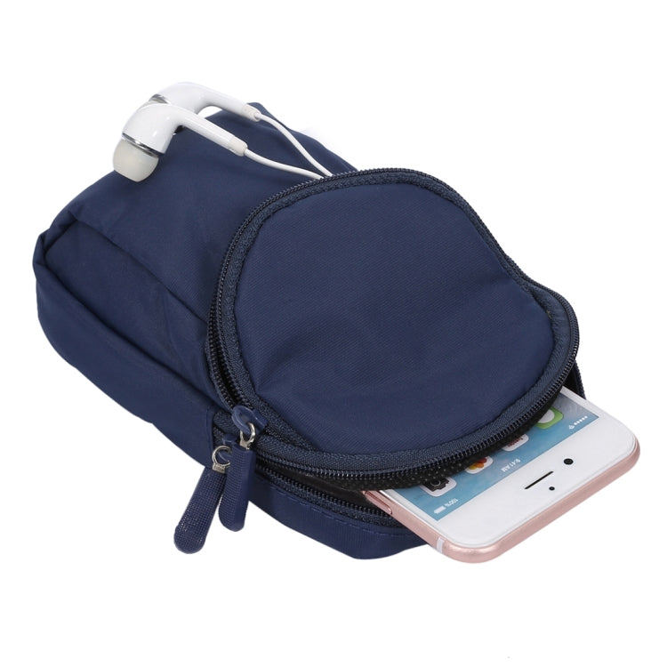Universal Double Layer Zipper Multi-functional Leisure Style Sports Arm Bag for iPhone X & 7 & 7 Plus & 6 Plus & 6s Plus / Galaxy Note 8 & S7 Edge & S6 Edge+ / Huawei Mate 7 & Mate 8,Size:17.0 x 10.0 x 2.0cm