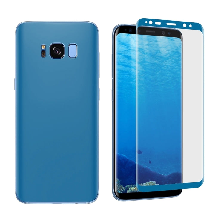 For Galaxy S8 Angibabe 0.1mm PET Curved Electroplate Front + Back Soft Full Screen Protector Film