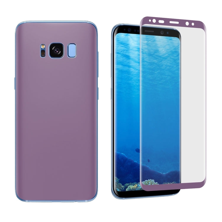 For Galaxy S8 Angibabe 0.1mm PET Curved Electroplate Front + Back Soft Full Screen Protector Film