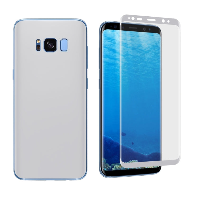 For Galaxy S8 Angibabe 0.1mm PET Curved Electroplate Front + Back Soft Full Screen Protector Film