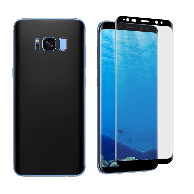 For Galaxy S8 + / G9550 Angibabe 0.1mm PET Curved Electroplate Front + Back Soft Full Screen Protector Film