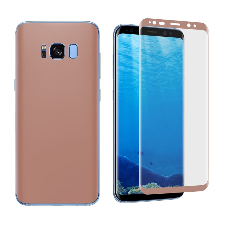 For Galaxy S8 + / G9550 Angibabe 0.1mm PET Curved Electroplate Front + Back Soft Full Screen Protector Film