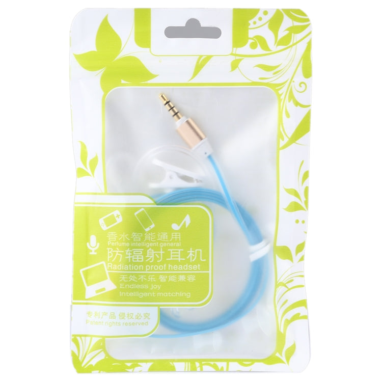 Perfume Anti-radiation 3.5mm Stereo Earphone Wired Single Earbud In-Ear Vacuum Spiral Conduit Monaural Earpiece With Mic, For iPad, iPhone, Galaxy, Huawei, Xiaomi, LG, HTC and Other Smart Phones