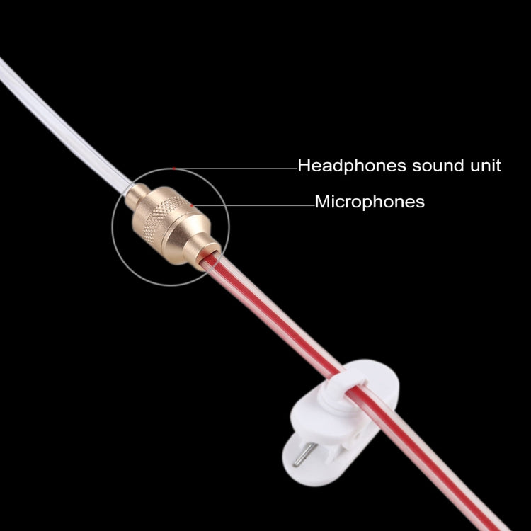 Perfume Anti-radiation 3.5mm Stereo Earphone Wired Single Earbud In-Ear Vacuum Spiral Conduit Monaural Earpiece With Mic, For iPad, iPhone, Galaxy, Huawei, Xiaomi, LG, HTC and Other Smart Phones