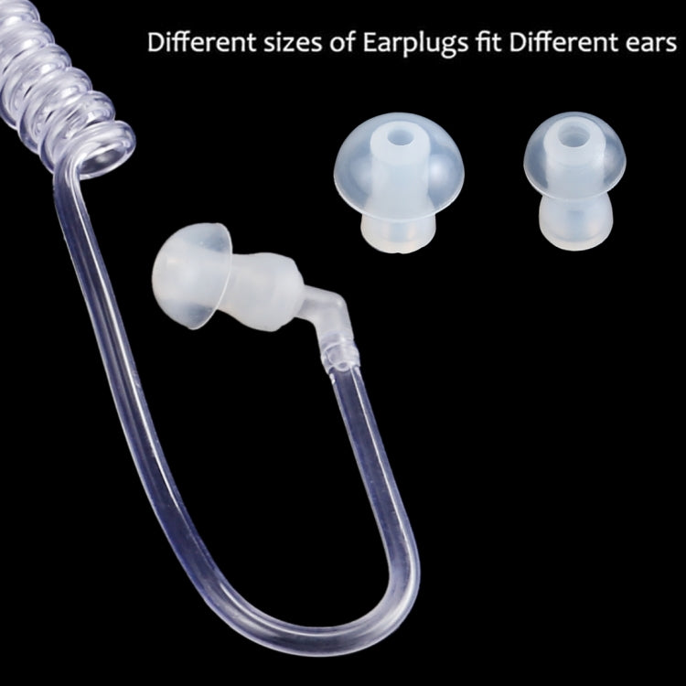 Perfume Anti-radiation 3.5mm Stereo Earphone Wired Single Earbud In-Ear Vacuum Spiral Conduit Monaural Earpiece With Mic, For iPad, iPhone, Galaxy, Huawei, Xiaomi, LG, HTC and Other Smart Phones
