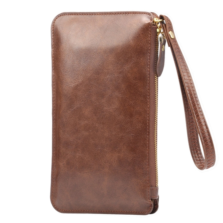 Universal Crazy Horse Texture Touch Screen Wallet Style PU Leather Shoulder Bag for Galaxy Note 8 & Mega 6.3, Huawei Mate 8 / Mate 7, etc. 6.3 inch Below