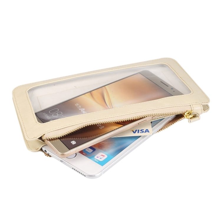 Universal Crazy Horse Texture Touch Screen Wallet Style PU Leather Shoulder Bag for Galaxy Note 8 & Mega 6.3, Huawei Mate 8 / Mate 7, etc. 6.3 inch Below