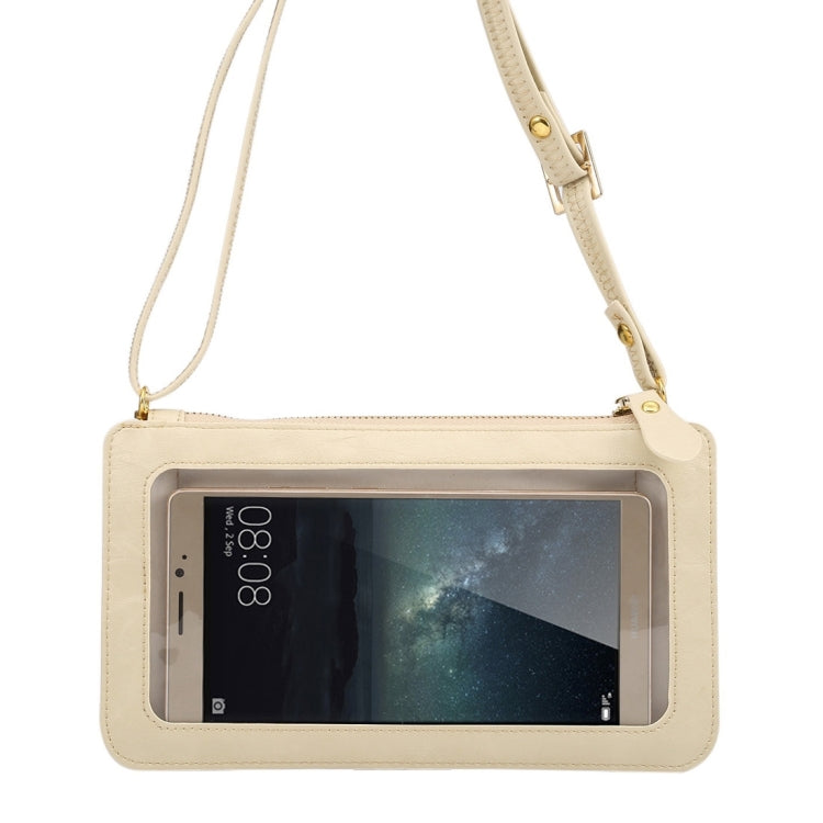 Universal Crazy Horse Texture Touch Screen Wallet Style PU Leather Shoulder Bag for Galaxy Note 8 & Mega 6.3, Huawei Mate 8 / Mate 7, etc. 6.3 inch Below