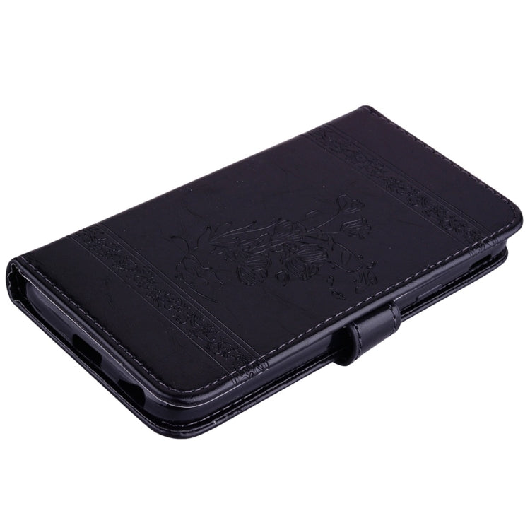 For Galaxy A8+ (2018) Vintage Oil Wax Texture Embossed Horizontal Flip Leather Case with Holder & Card Slots & Wallet & Photo Frame & Lanyard