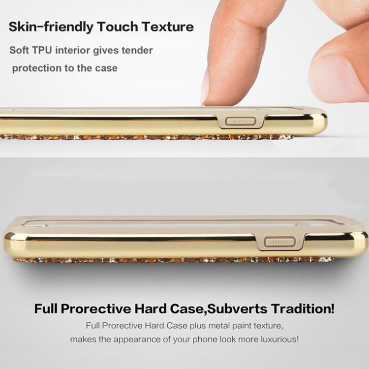 For Galaxy S8 Diamond Series Electroplating PC TPU Protective Case