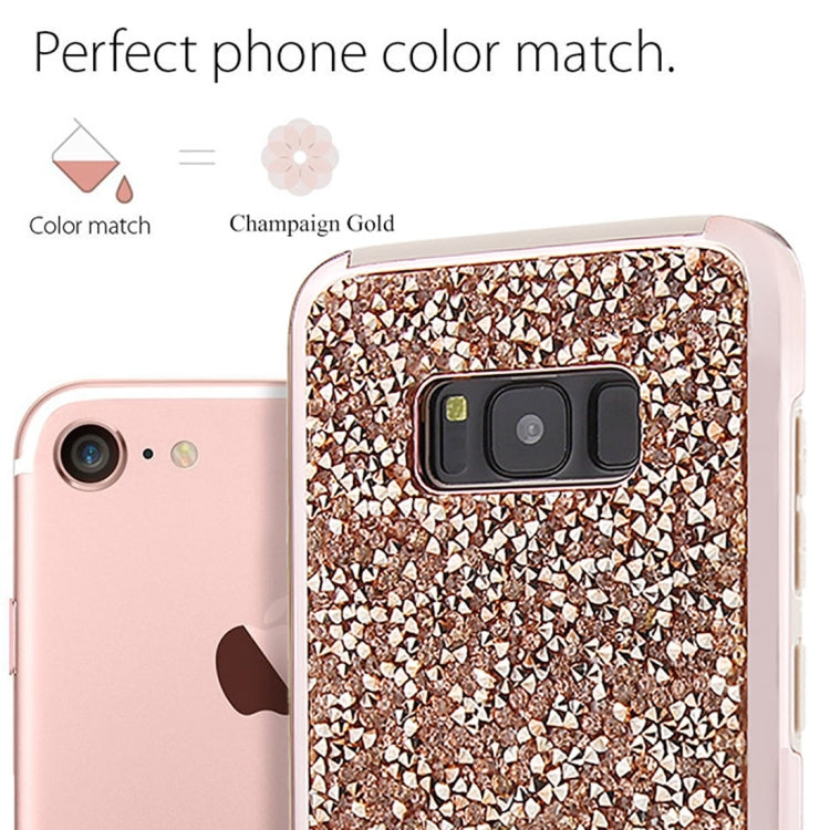 For Galaxy S8 Diamond Series Electroplating PC TPU Protective Case