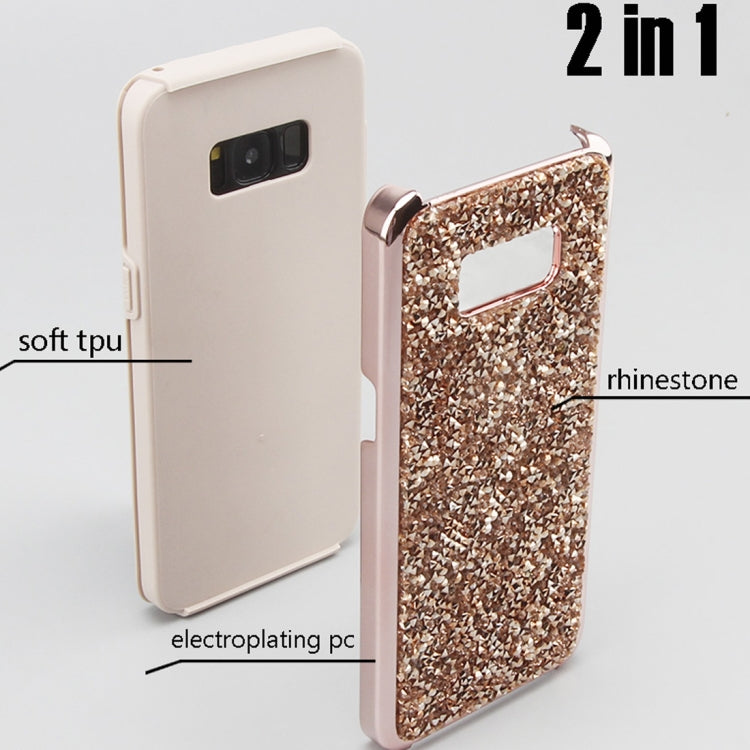 For Galaxy S8 Diamond Series Electroplating PC TPU Protective Case