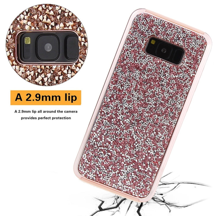For Galaxy S8 Diamond Series Electroplating PC TPU Protective Case