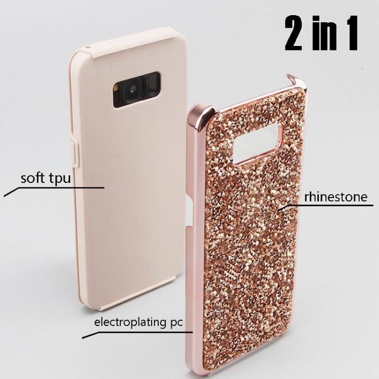 For Galaxy S8 Diamond Series Electroplating PC TPU Protective Case