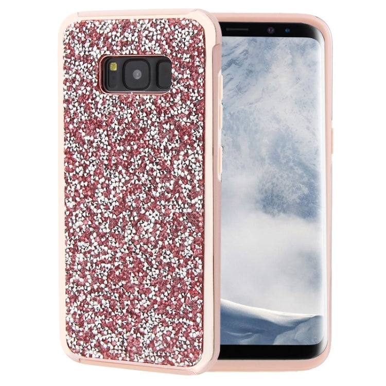 For Galaxy S8 Diamond Series Electroplating PC TPU Protective Case