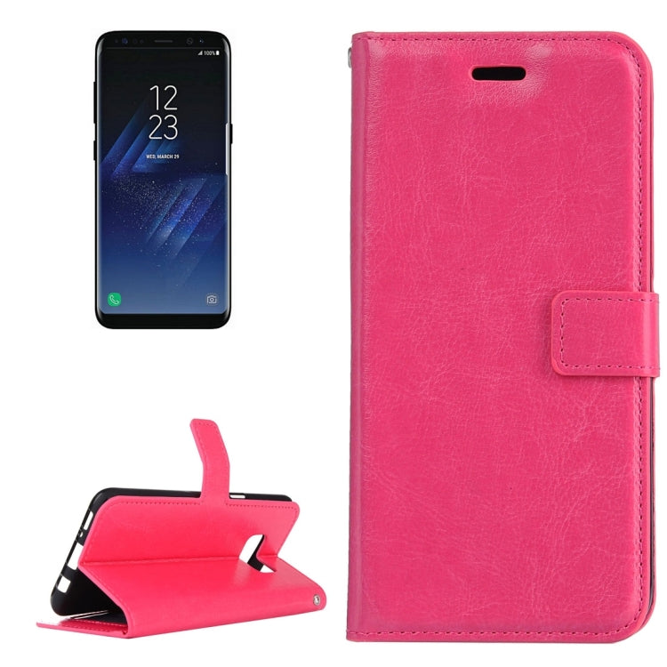 For Galaxy S8 Retro Crazy Horse Texture Horizontal Flip Leather Case with Holder & Card Slots & Wallet & Photo Frame