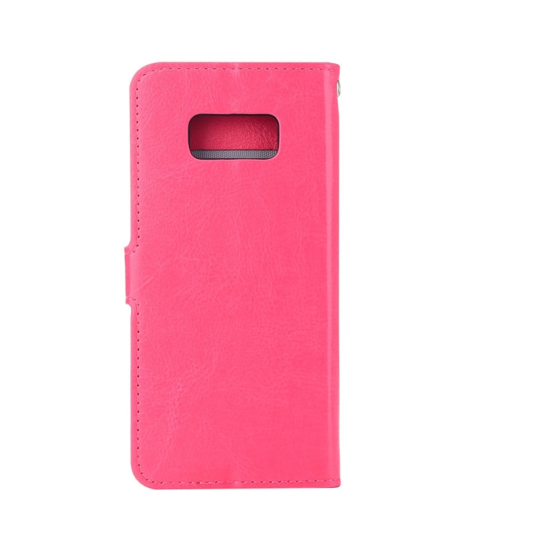 For Galaxy S8 Retro Crazy Horse Texture Horizontal Flip Leather Case with Holder & Card Slots & Wallet & Photo Frame