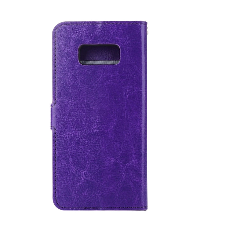 For Galaxy S8 Retro Crazy Horse Texture Horizontal Flip Leather Case with Holder & Card Slots & Wallet & Photo Frame