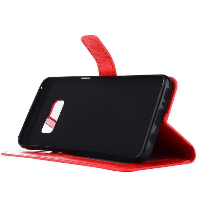 For Galaxy S8 Retro Crazy Horse Texture Horizontal Flip Leather Case with Holder & Card Slots & Wallet & Photo Frame