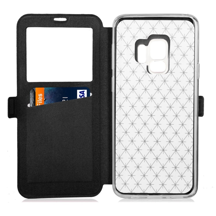 For Galaxy S9 Argyles Texture Horizontal Flip Leather Case with Holder & Card Slots & Call Display ID