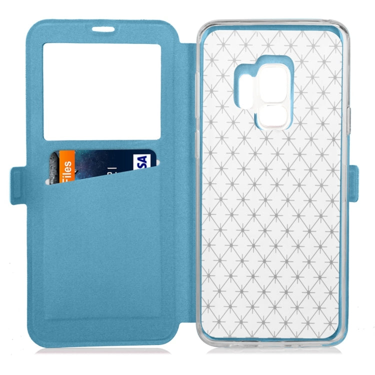 For Galaxy S9 Argyles Texture Horizontal Flip Leather Case with Holder & Card Slots & Call Display ID