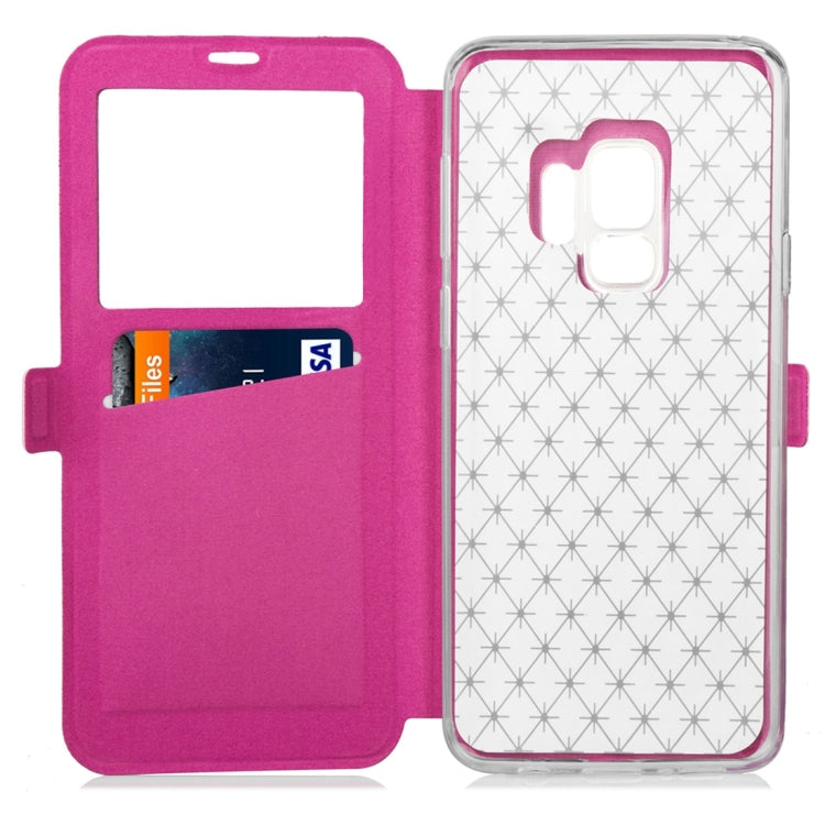 For Galaxy S9 Argyles Texture Horizontal Flip Leather Case with Holder & Card Slots & Call Display ID
