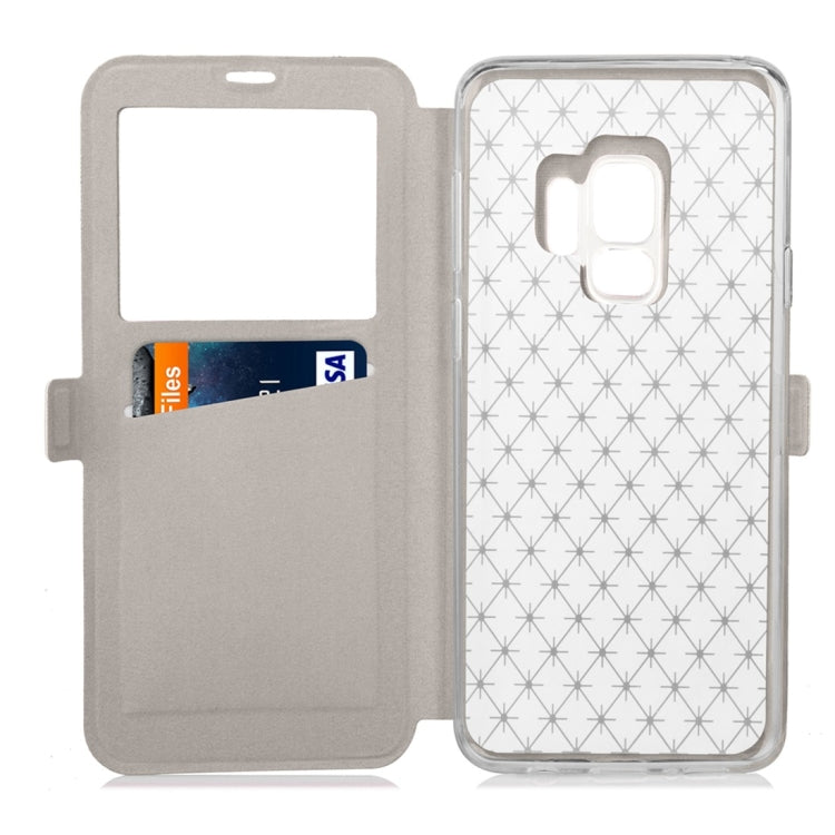 For Galaxy S9 Argyles Texture Horizontal Flip Leather Case with Holder & Card Slots & Call Display ID