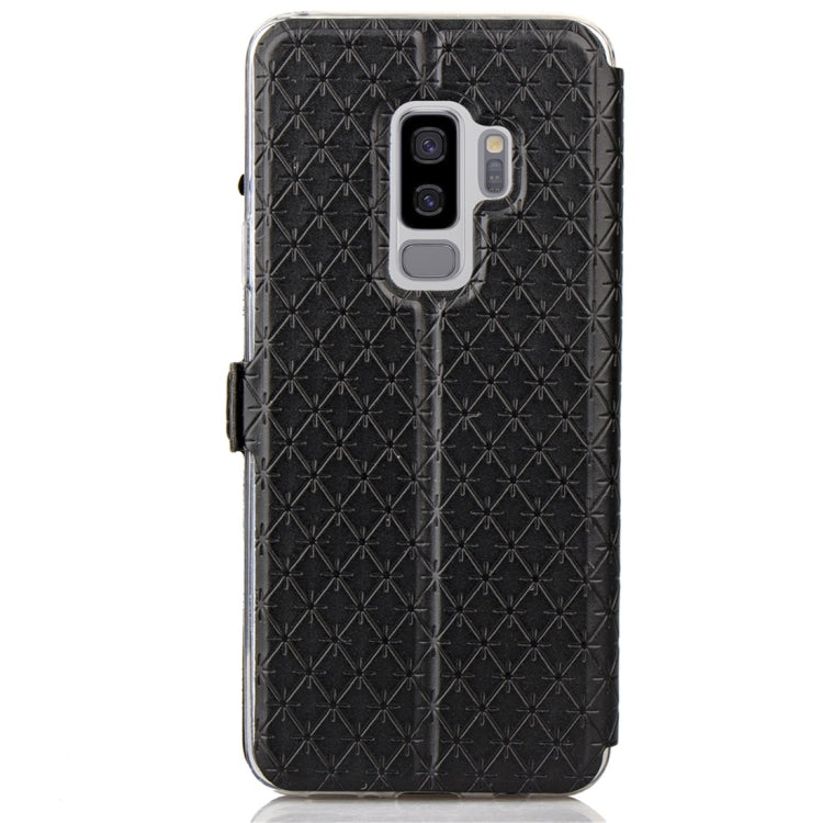 For Galaxy S9+ Argyles Texture Horizontal Flip Leather Case with Holder & Card Slots & Call Display ID