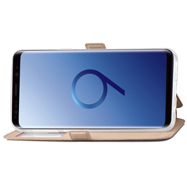 For Galaxy S9+ Argyles Texture Horizontal Flip Leather Case with Holder & Card Slots & Call Display ID