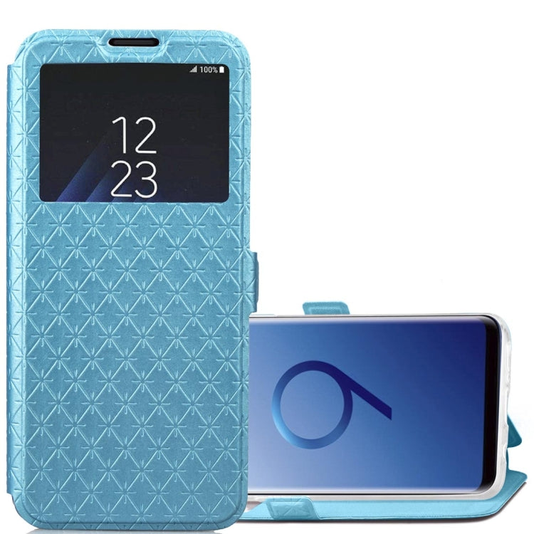 For Galaxy S9+ Argyles Texture Horizontal Flip Leather Case with Holder & Card Slots & Call Display ID