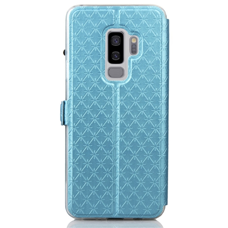For Galaxy S9+ Argyles Texture Horizontal Flip Leather Case with Holder & Card Slots & Call Display ID