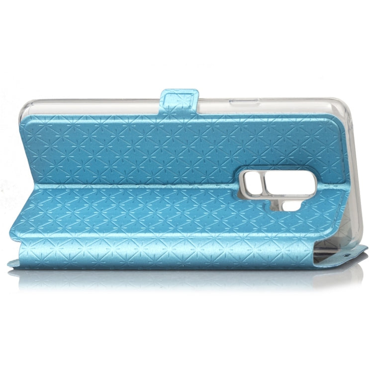 For Galaxy S9+ Argyles Texture Horizontal Flip Leather Case with Holder & Card Slots & Call Display ID