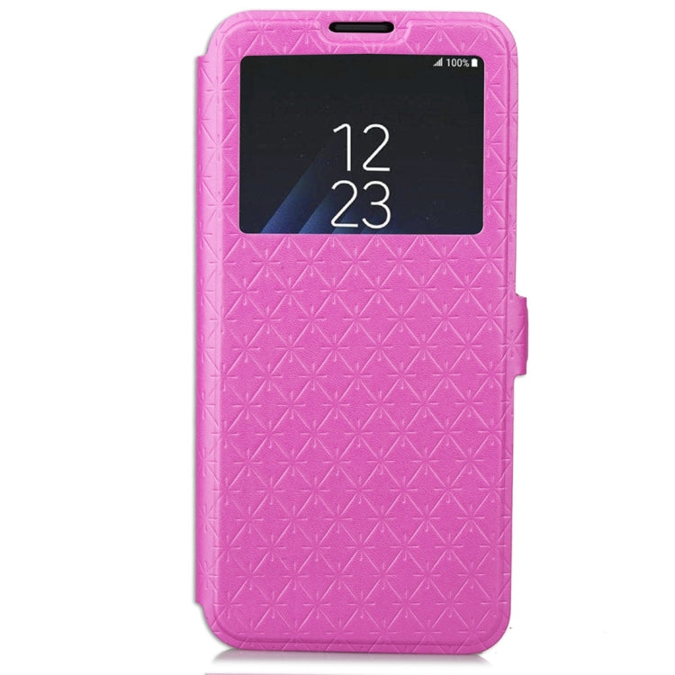 For Galaxy S9+ Argyles Texture Horizontal Flip Leather Case with Holder & Card Slots & Call Display ID