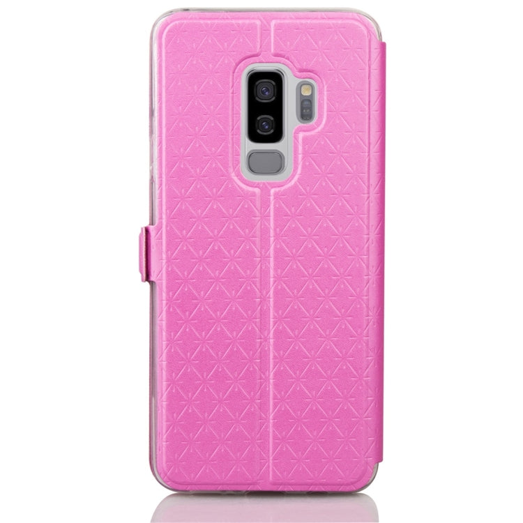 For Galaxy S9+ Argyles Texture Horizontal Flip Leather Case with Holder & Card Slots & Call Display ID