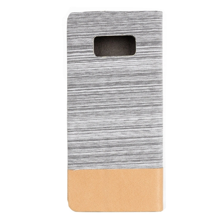 For Galaxy S8 Denim Texture Horizontal Flip Leather Case with Holder & Card Slots & Wallet