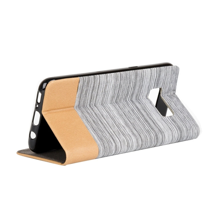 For Galaxy S8 Denim Texture Horizontal Flip Leather Case with Holder & Card Slots & Wallet