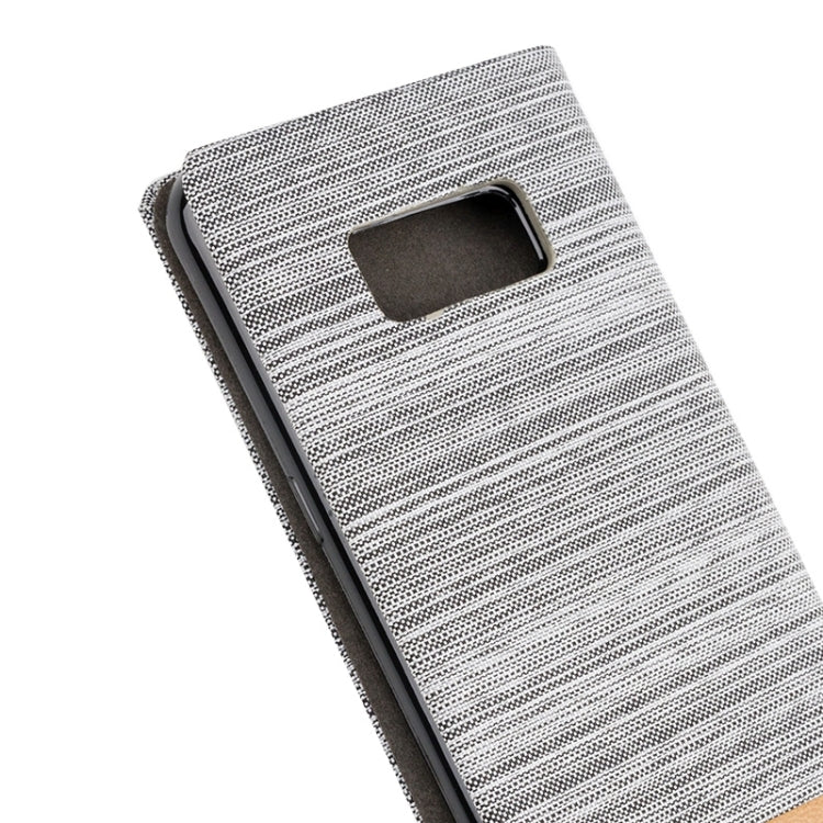 For Galaxy S8 Denim Texture Horizontal Flip Leather Case with Holder & Card Slots & Wallet