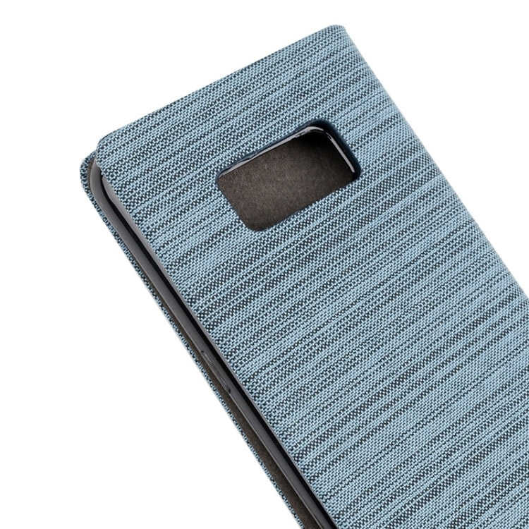 For Galaxy S8 Denim Texture Horizontal Flip Leather Case with Holder & Card Slots & Wallet