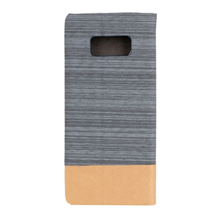 For Galaxy S8 Denim Texture Horizontal Flip Leather Case with Holder & Card Slots & Wallet