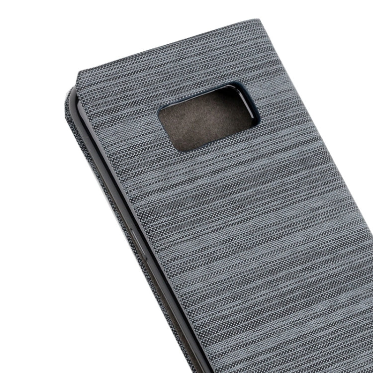 For Galaxy S8 Denim Texture Horizontal Flip Leather Case with Holder & Card Slots & Wallet