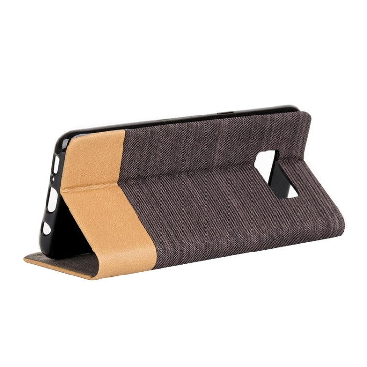 For Galaxy S8 Denim Texture Horizontal Flip Leather Case with Holder & Card Slots & Wallet