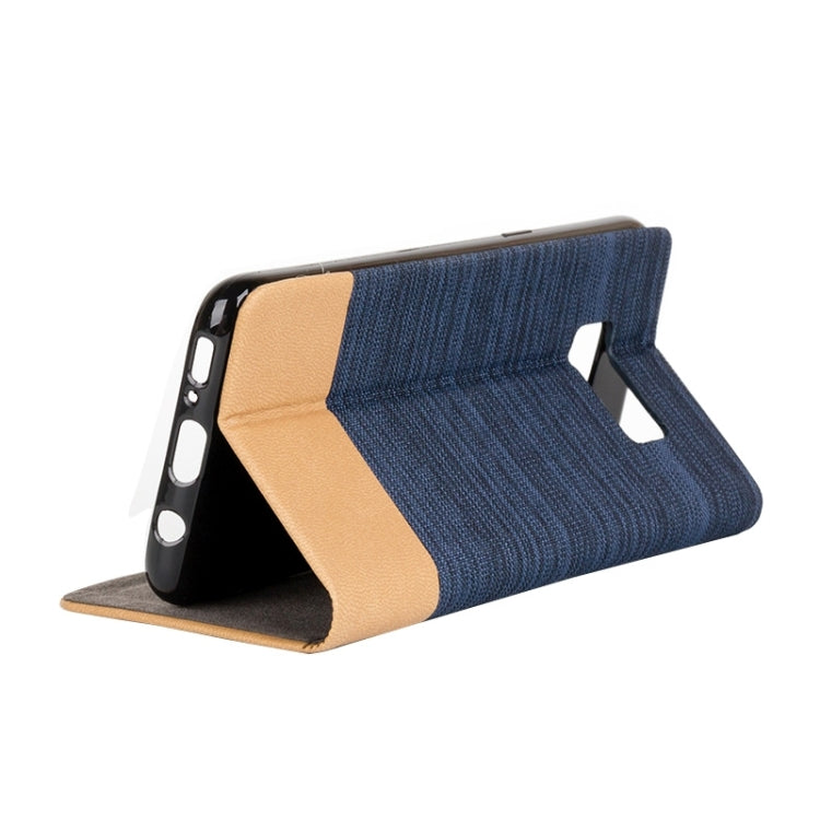For Galaxy S8 + / G955 Denim Texture Horizontal Flip Leather Case with Holder & Card Slots & Wallet