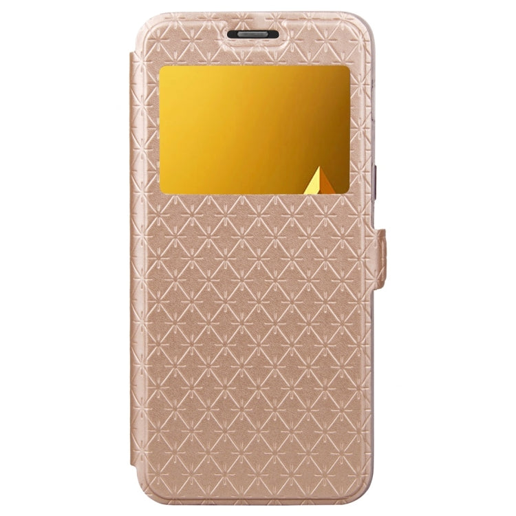For Galaxy A8 (2018) Argyles Texture Horizontal Flip Leather Case with Holder & Card Slots & Call Display ID