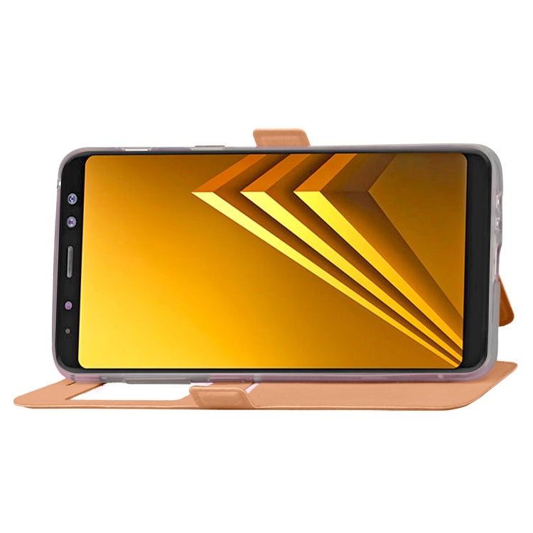 For Galaxy A8 (2018) Argyles Texture Horizontal Flip Leather Case with Holder & Card Slots & Call Display ID