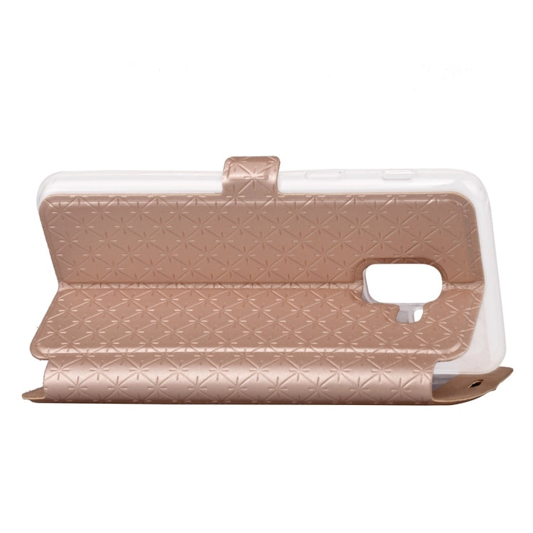 For Galaxy A8 (2018) Argyles Texture Horizontal Flip Leather Case with Holder & Card Slots & Call Display ID
