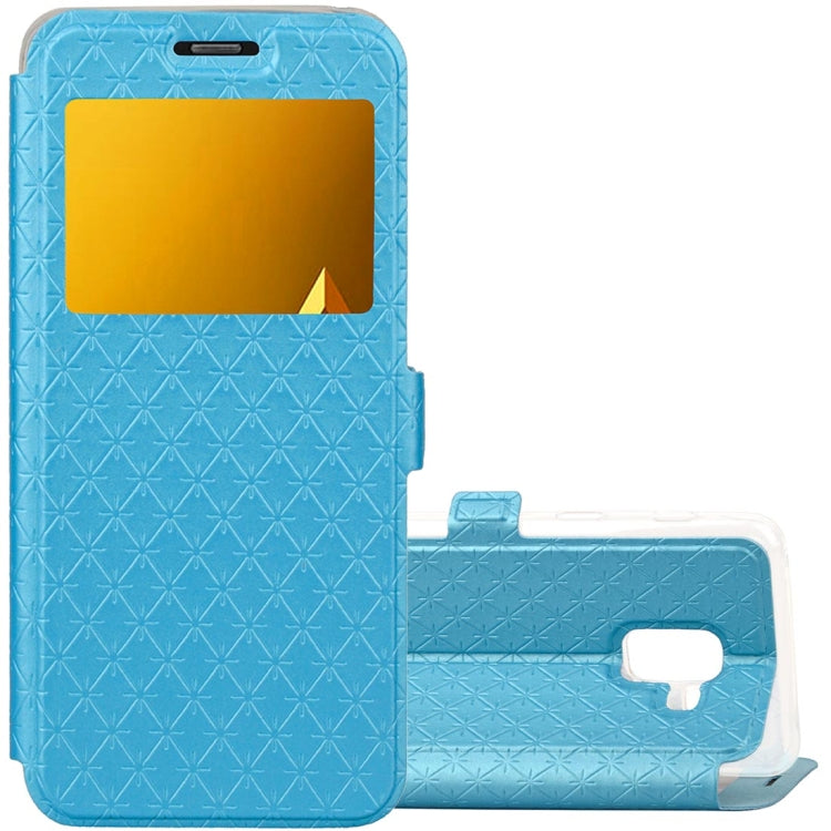 For Galaxy A8 (2018) Argyles Texture Horizontal Flip Leather Case with Holder & Card Slots & Call Display ID